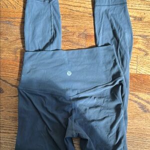 Lululemon Gray Ribbed Leggings